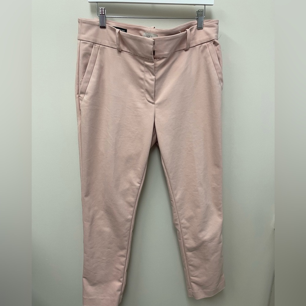 LOFT outlet Soft Pink Modern Skinny Ankle Pants